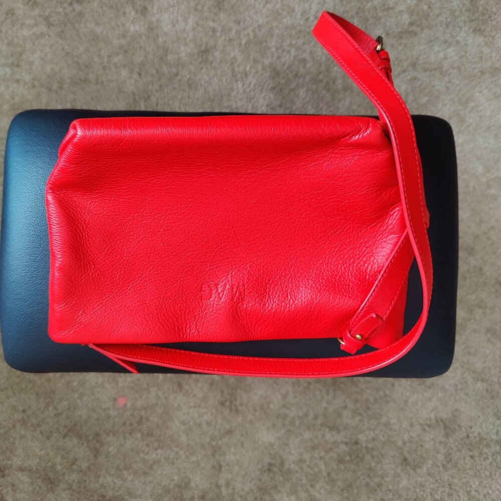 J Crew red Oslo crossbody